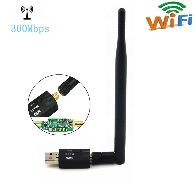Мини-адаптер Wi-Fi 300 ГГц 2 4 Мбит/с