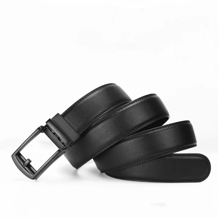 Belts leather men foreign trade automatic buckle belt headless business