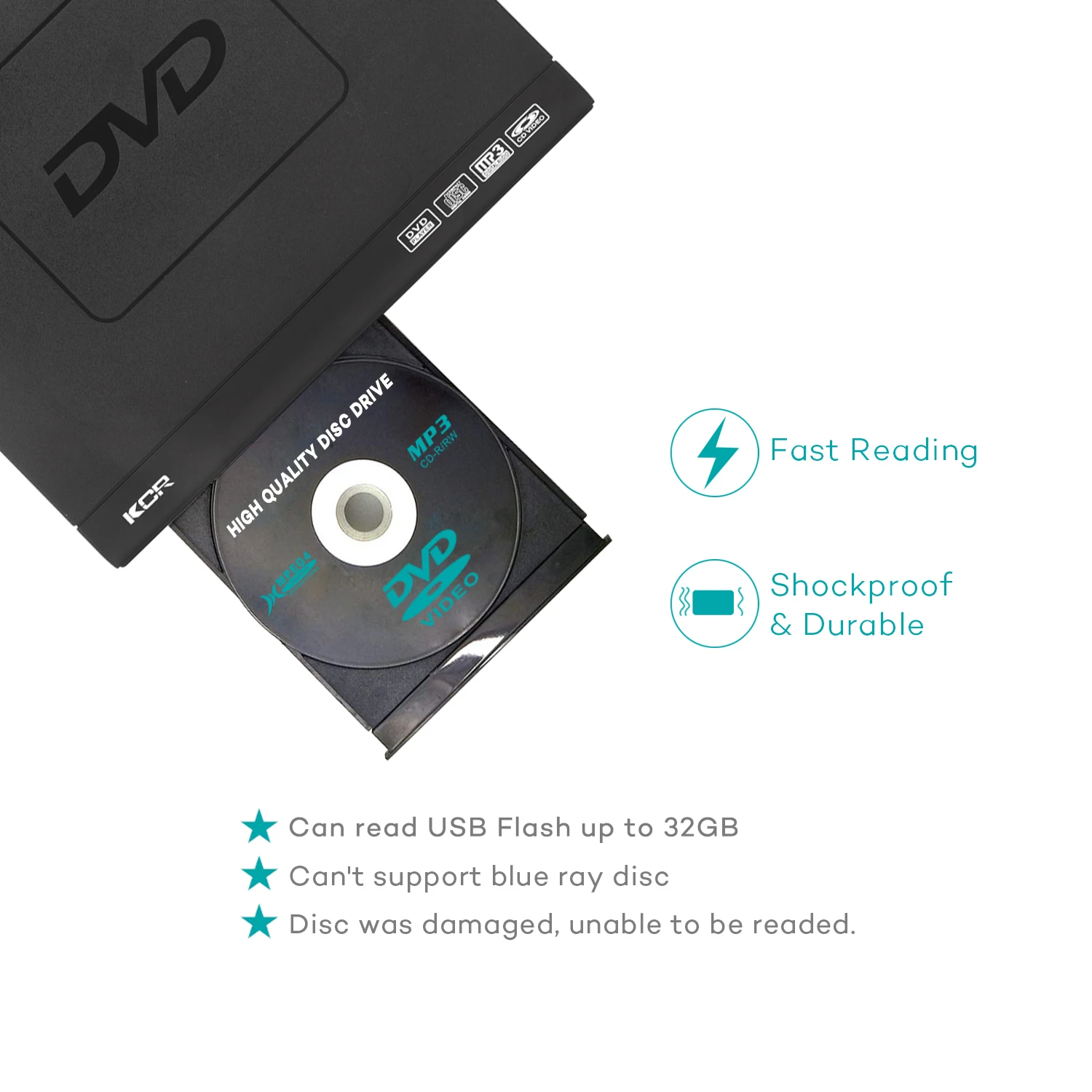 225 мм DVD-плеер home cd все регионы бесплатно DVD CD диск DIVX дистанционное управление USB вход