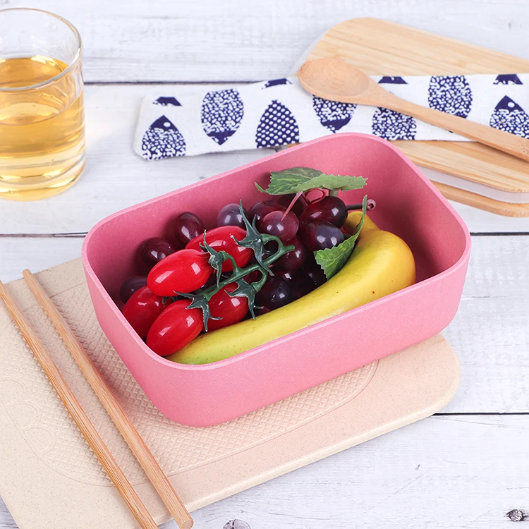Food safe bamboo lunch box bento lunch case portable lunch box for children+bamboo travel utensil set