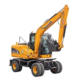 Rhinoceros XN75L new Wheel Type Excavator 8 Ton Operating Weight Yanmar Engine Motor Pump High Efficiency Home Used Retail Farms