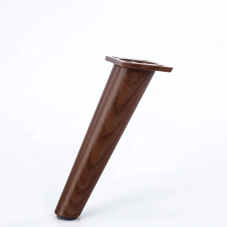Living room ABS material nut-brown imitated wood grain furniture leg adjustable legs table