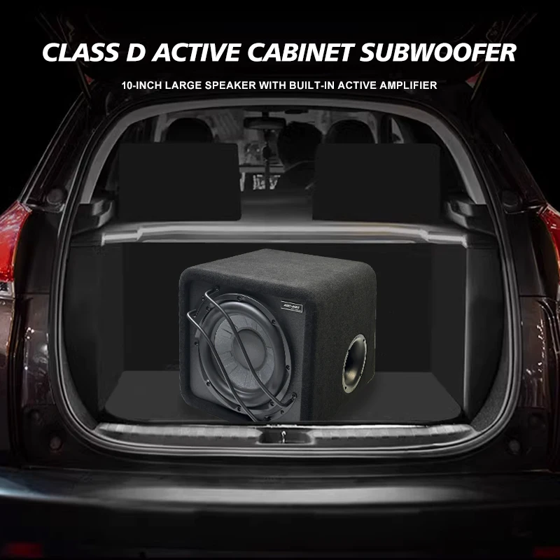 Best 10 inch heavy trapezoid car audio subwoofer vehicle refit 12V subwoofer box