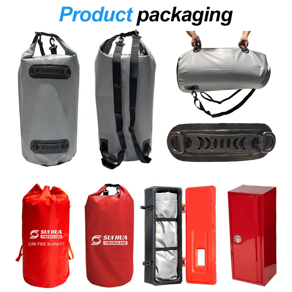 Thermal Insulation 6 X 8 M Fire Blanket Pro 19.8 X 26 Ft EV Car Fire Blankets