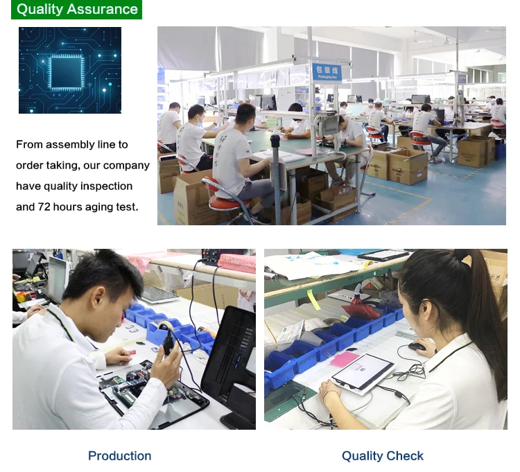 Front Camera Touch Panel Pc 15.6 Inch Industrial Desktop All In One Tablet For Data Visualization