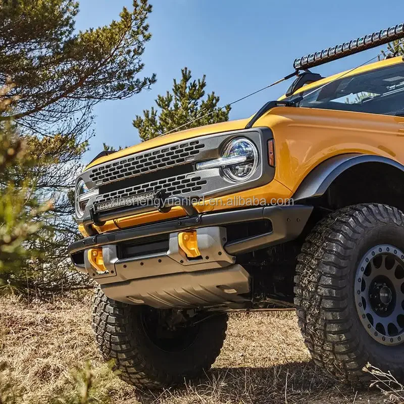 Hot sale New Design Car bumper Body Kit Front Radiator Grille for Ford BRONCO 2021-2023 Matte Glossy black