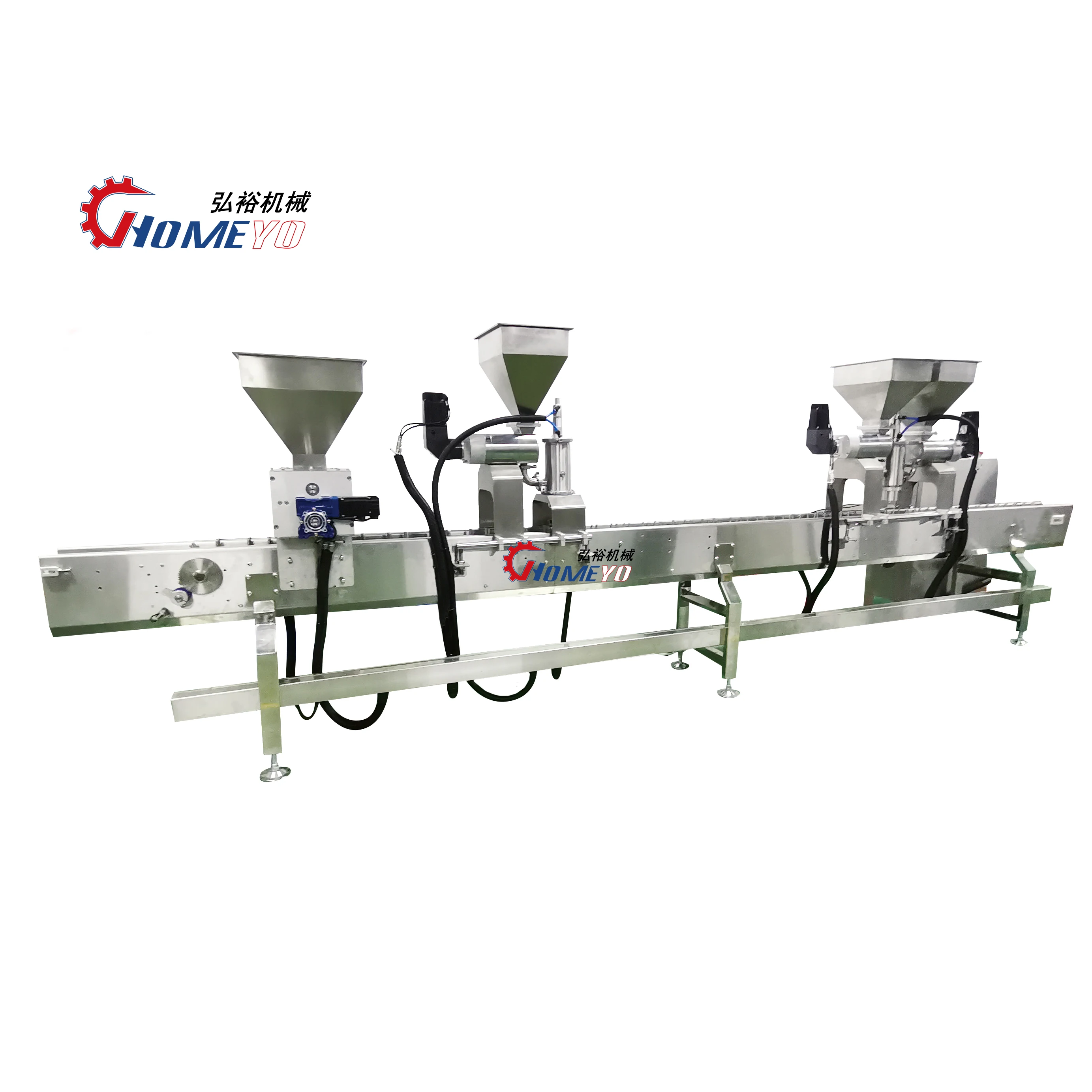Durian canister maker depositor small box/pot cake production line