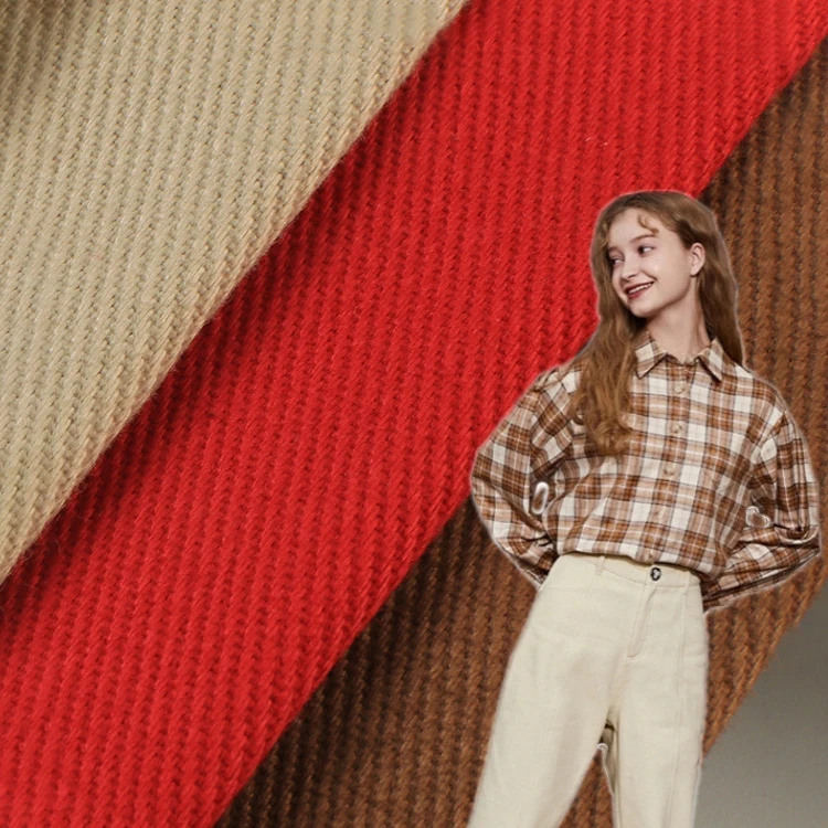 Textiles Manufacturer Customizable Twill Elastane Stretch Shirt Fabric With Cotton