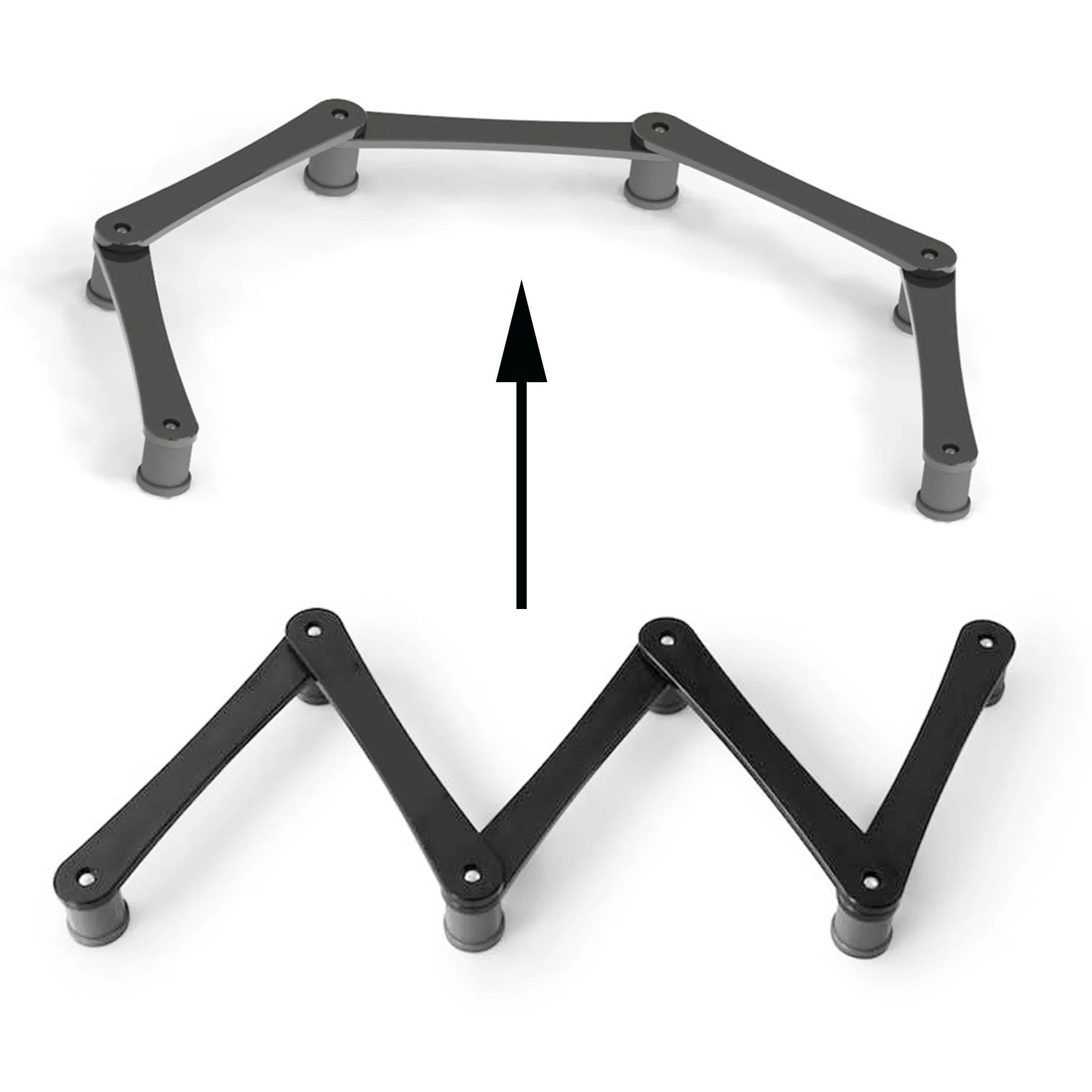Hockey Extreme Stickhandling Trainer Black Lightweight 5 Sections Versatile Training Aid for Skills and Puck Control