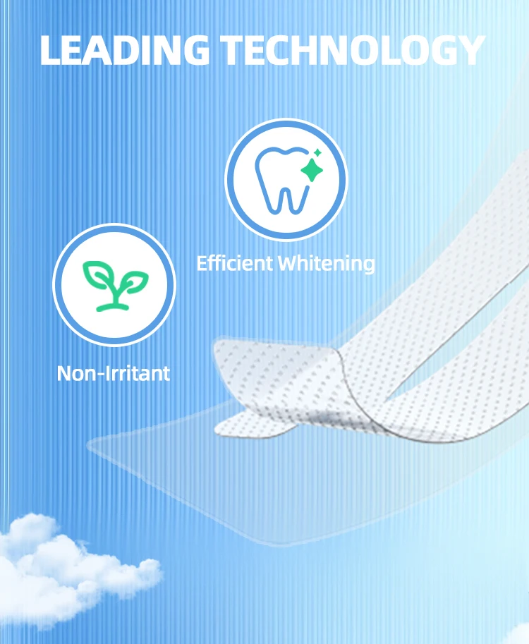 Manufacturer Wholesale Whitening 8 Shades 14 Pouches 28 Pieces 6%Hp Dry Whitening Strips For Yellow Teeth