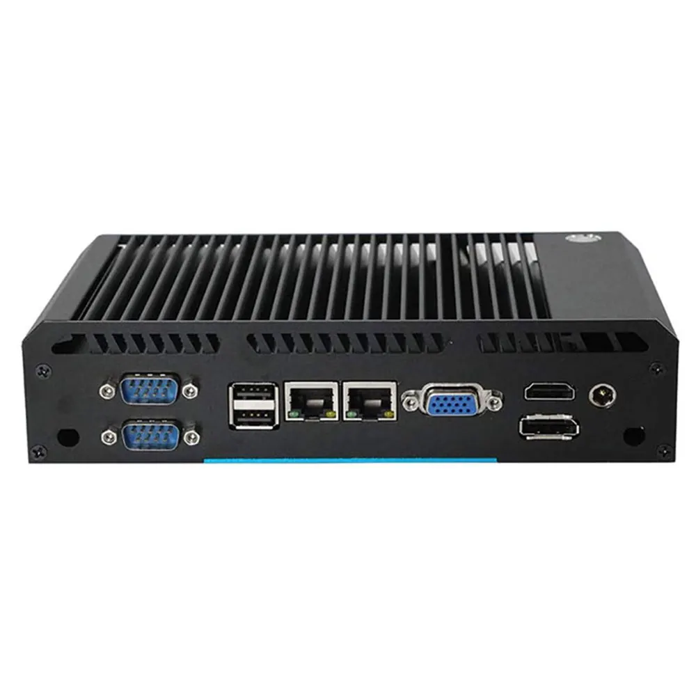 
Fanless Industrial Mini PC Core i3 5005U Win 10 Pro Rugged ITX Case Mini Computer 2 LAN VGA HD DP RS232 RS485 