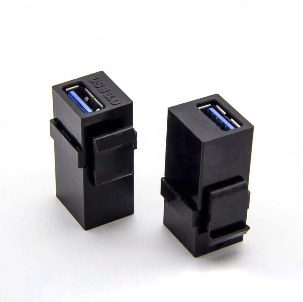 High quality USB 3.0 B keystone Jack Inserts USB Adapters Female to Female Connector For Wall Plate Outlet Panel