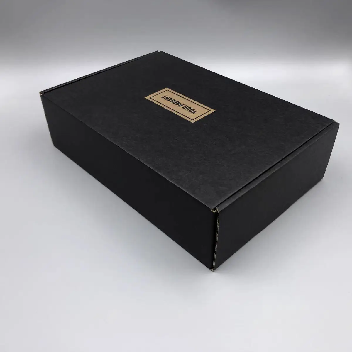 Black tear off design airplane box high-quality packaging box customized LOGO paper express box