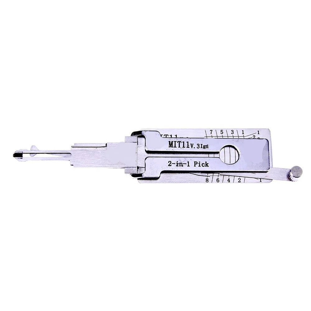 Locksmith Tool Lishi Tool 2 In 1 Lishi MIT11 Ign 2in1 Decoder And Pick For Mitsubishi for Souest for  Chrysler