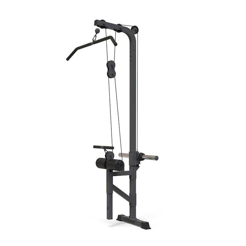 Gym Wall Mount Cable Station Low Row Cable Pull Down Fitness Machine power rack with lat attachment