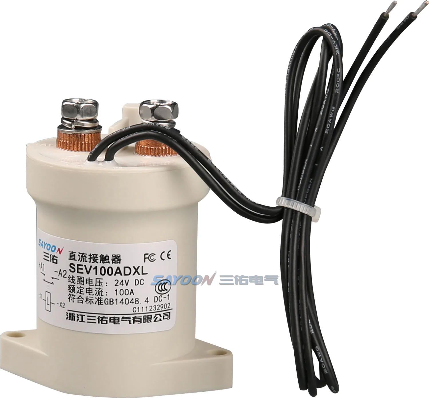 SAYOON very cheap products Normally closed HV Dc Contactor  100A Power Electric Vehicle  SEV100BD ROHS CE