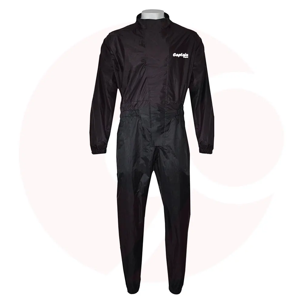 
Latest Design Black And Orange Color Motorbike Go Kart Racing Rain Suit Made With High Quality Polyester 