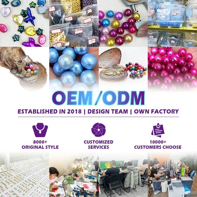 Оптовая продажа 5-9 мм Красочный пресноводный рисовый жемчуг AAAA + сорт устриц Один Натуральный свободный для вакуумная упаковка ABS ювелирные изделия