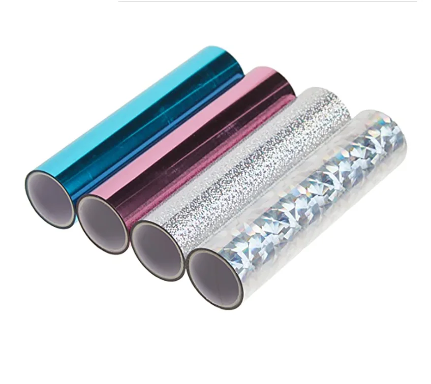 DIY logo laser engraving foil, PU flex heat transfer film, Hologram Heat transfer film