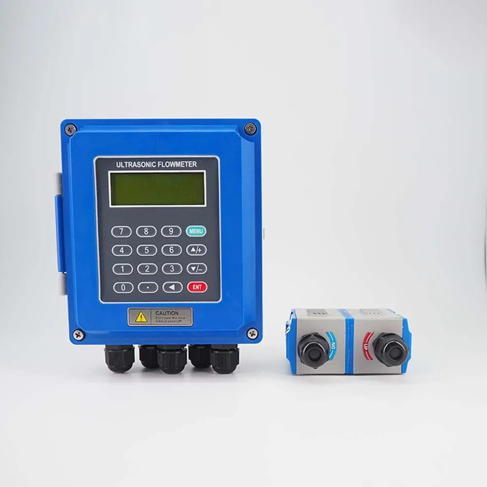 High Accuracy Precise Digital Display Power Supply 220V Flow Meter China Made Ultrasonic Flowmeter Clamp On