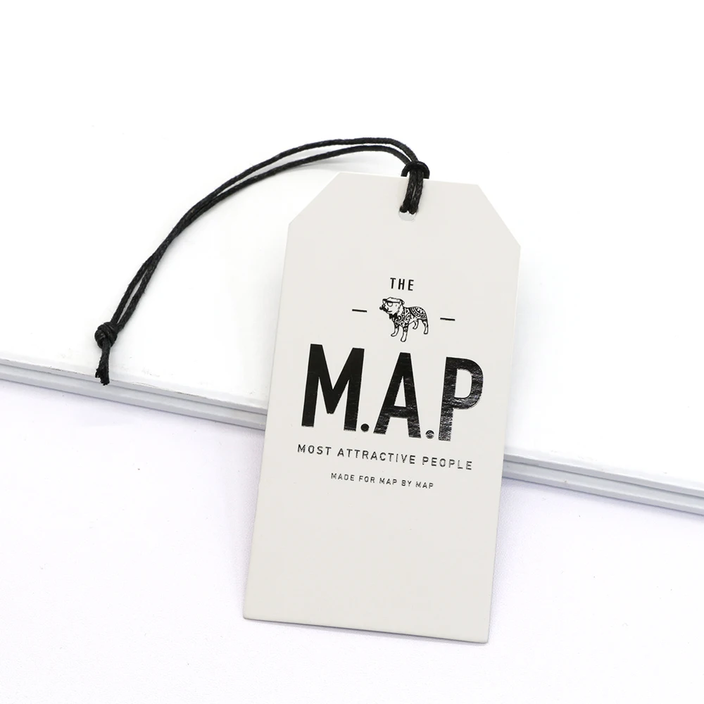Custom Private Brand Logo Clothing Hang Tags Garment Clothes Size Tags Sale Price Hang Tags Product For Shoes Bags