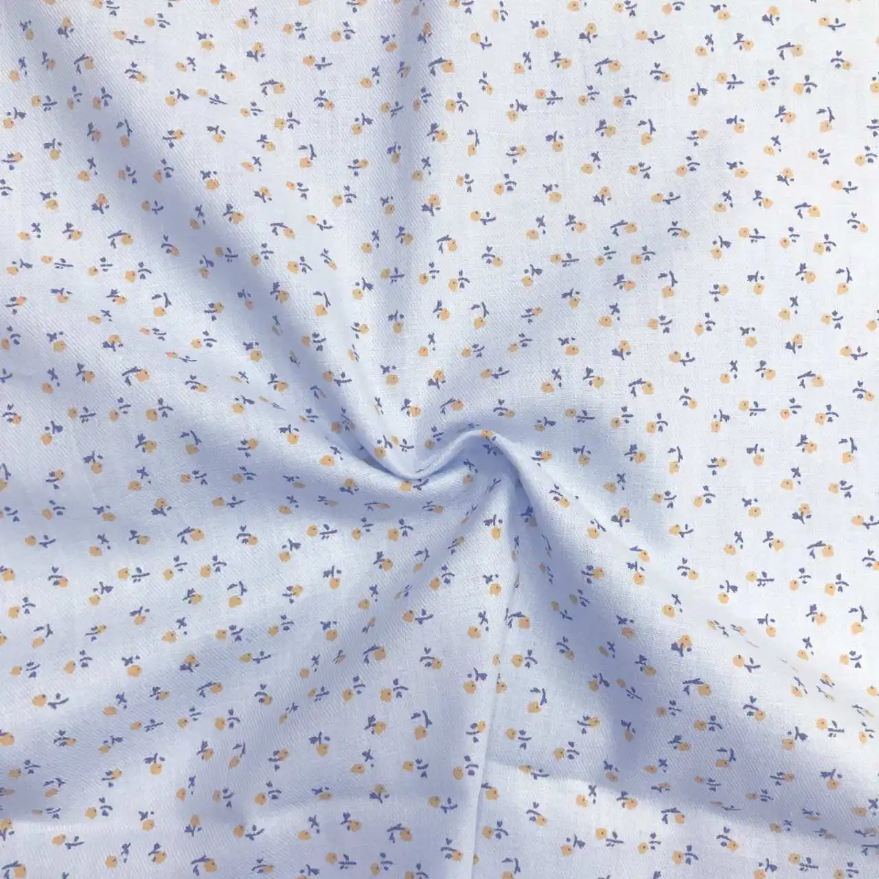 Fashion floral dresses cloth best price cotton printed fabric with double sided oblique bottoming liberty twill fabric