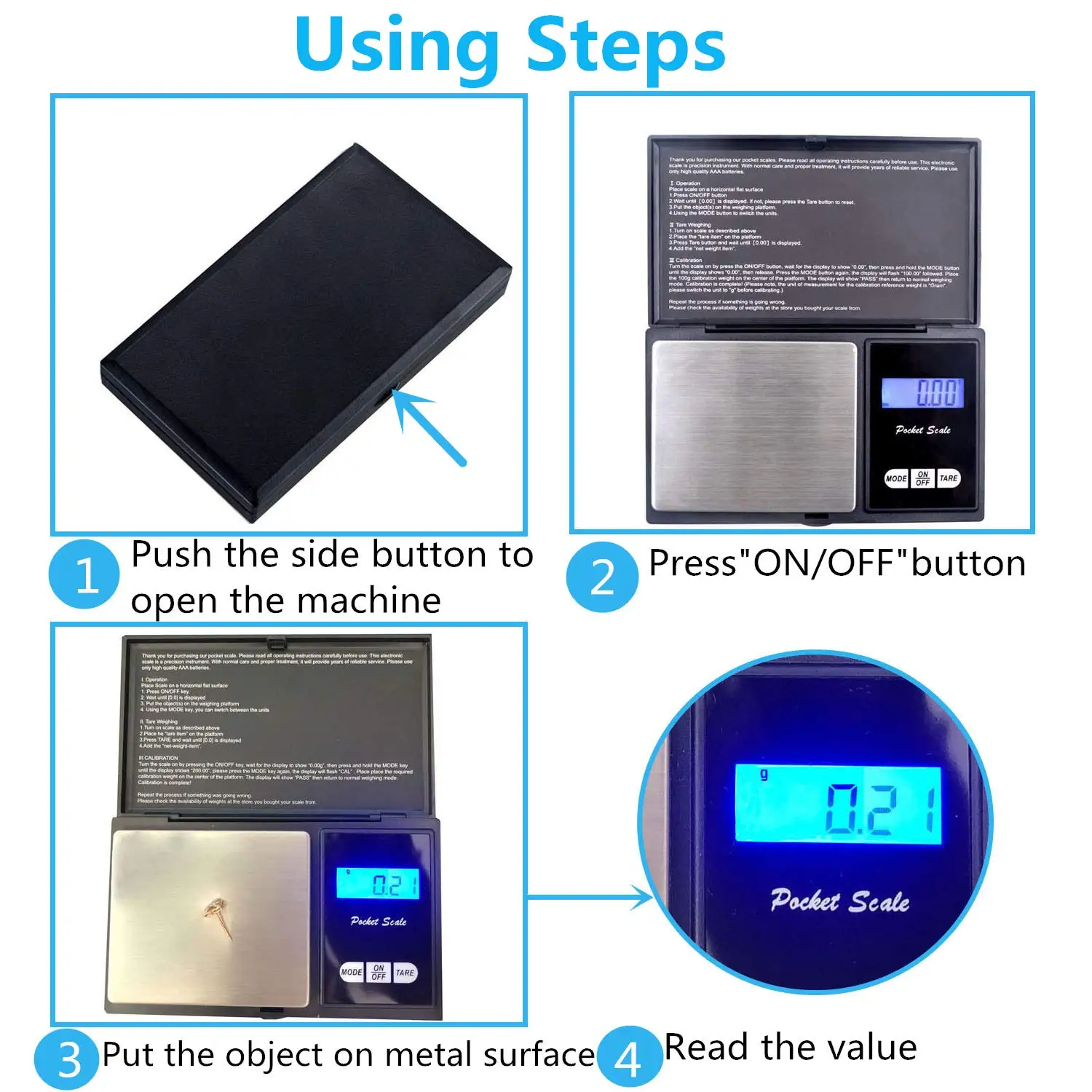 Wholesale Price Mini Jewelry Weight Measuring Scale Portable Pocket Digital Weighing Scale CE&ROHS