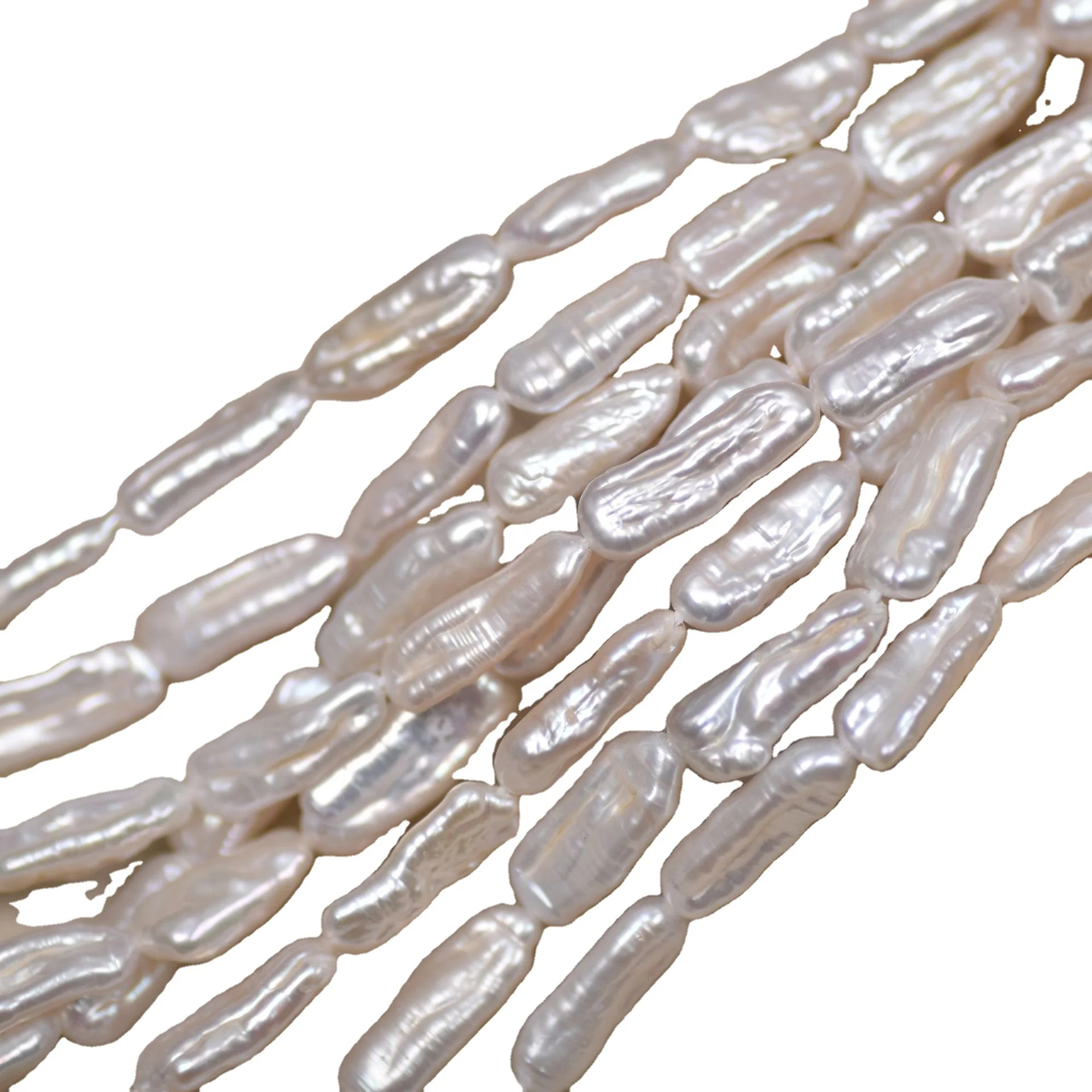 Wholesale 16-18mm Biwa Pearl Natural Baroque Pearl Strand 16x7mm Keshi Pearl For DIY Necklace/Bracelet