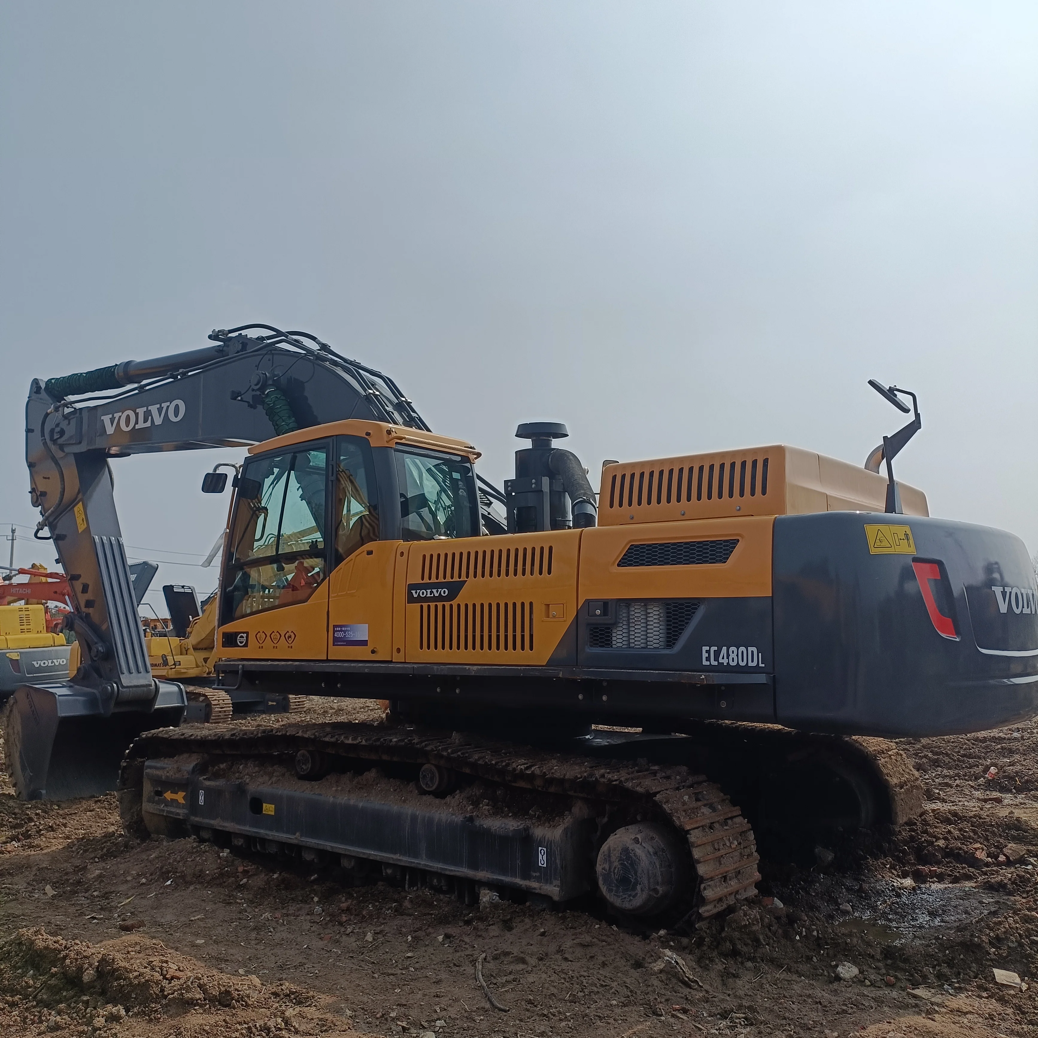 Лидер продаж конкурентоспособная цена Низкий рабочий час высокое качество VOLVO EC480DL экскаватор второй ручной 90% новый 48 тонн