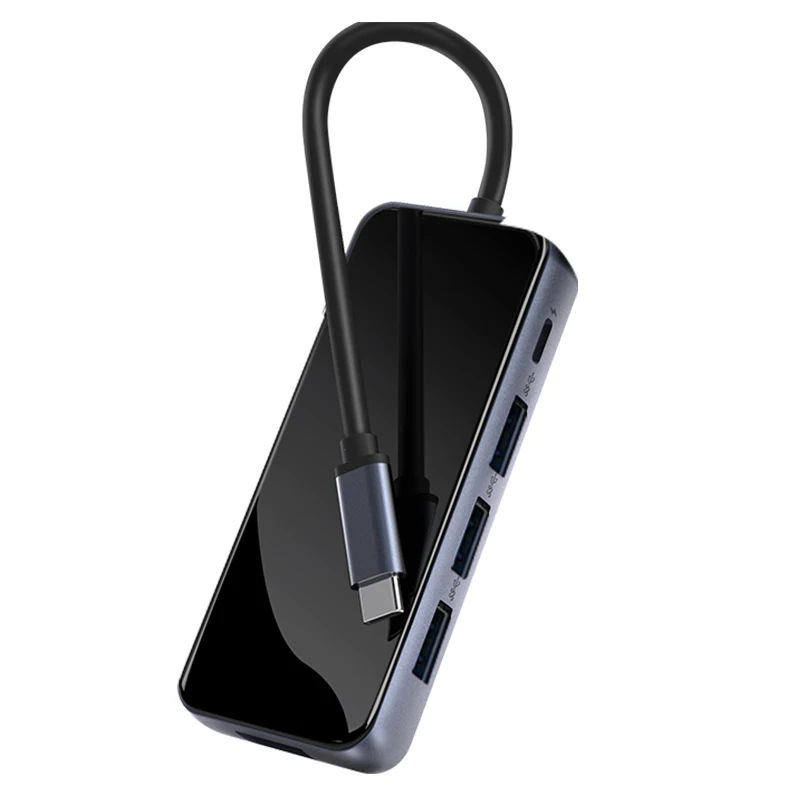 Type-c Hub 5 in 1 Docking Adapter USB C Hub Multi Port Adapter aluminum alloy RJ45 PD100W HUB adapter