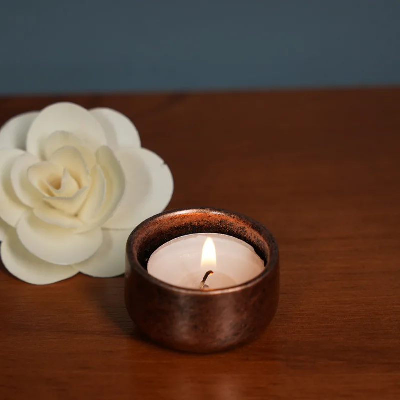 Buddha Statue Candlestick Resin Crafts Ornaments Antique Porch Home SPA Beauty Salon Decoration Holder for Cup Candle