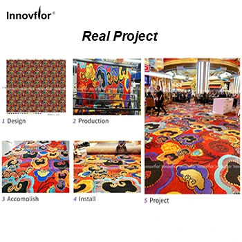 Custom Floor Home Living Room Dining Hall Style Axminster Full Room Chinese Alfonbras  Full House Wall to wall Hotel Carpet