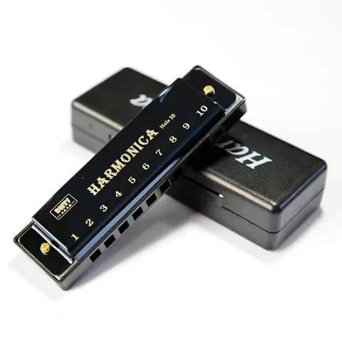 Kids blues chromatic harmonicas professional 10 holes sets harmonica musical instrument