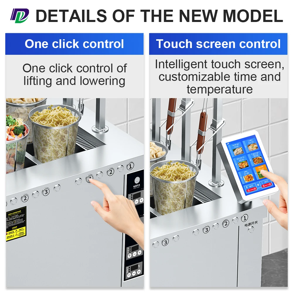 Factory Hot Selling Large Output Automatic Instant Cooking Ramen Noodles Machine Commercial automatic Noodle Cooker Machine