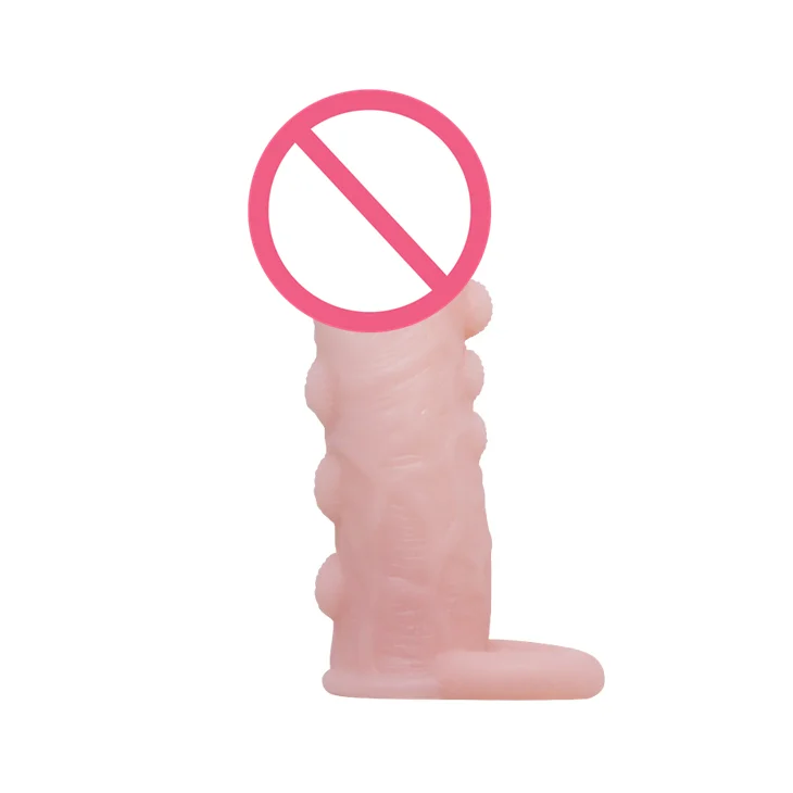 Realistic Soft Penis Condom Cock Penis Sexual Delay Ejaculation Toy for Men