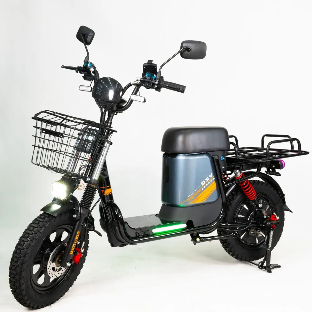 Disiyuan electric bike Damai 1200W 60V32AH lithium  battery Lifepo4 ebike with trunk for cargo delivery service electric bicycle