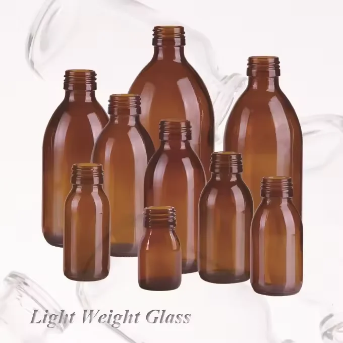 Wholesale 30ml 60ml 100ml 125ml 150ml 200ml Amber Oral Liquid Medicine Pharmaceutical Syrup Vial Ferment Glass Bottles Supplier