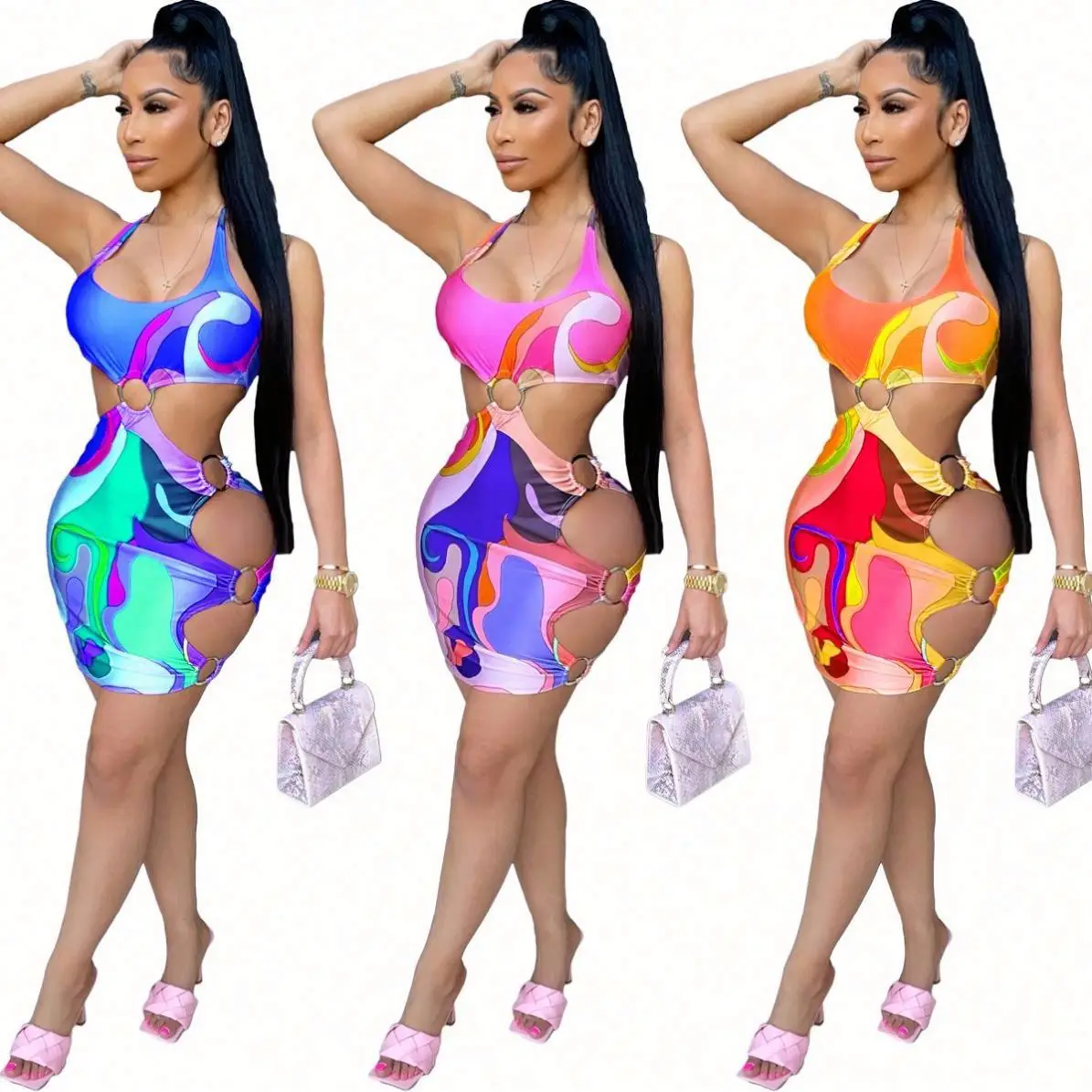 2021 Women Bodycon Jersey Dress Sexy Ladies Party Club Casual Evening Elegant Stylish Beach Sun Dresses For Girls