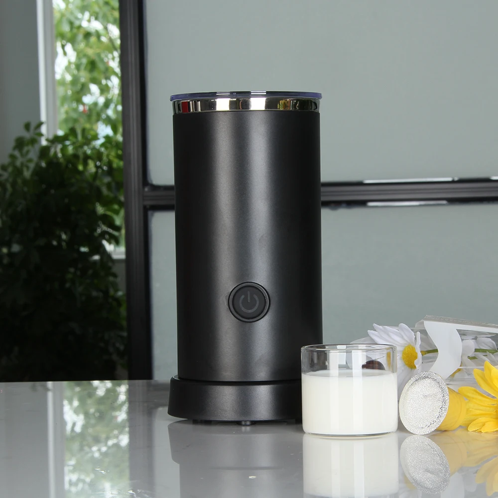 Good Quality Black Home Milk Frother Coffee And Milk Heater For Sale