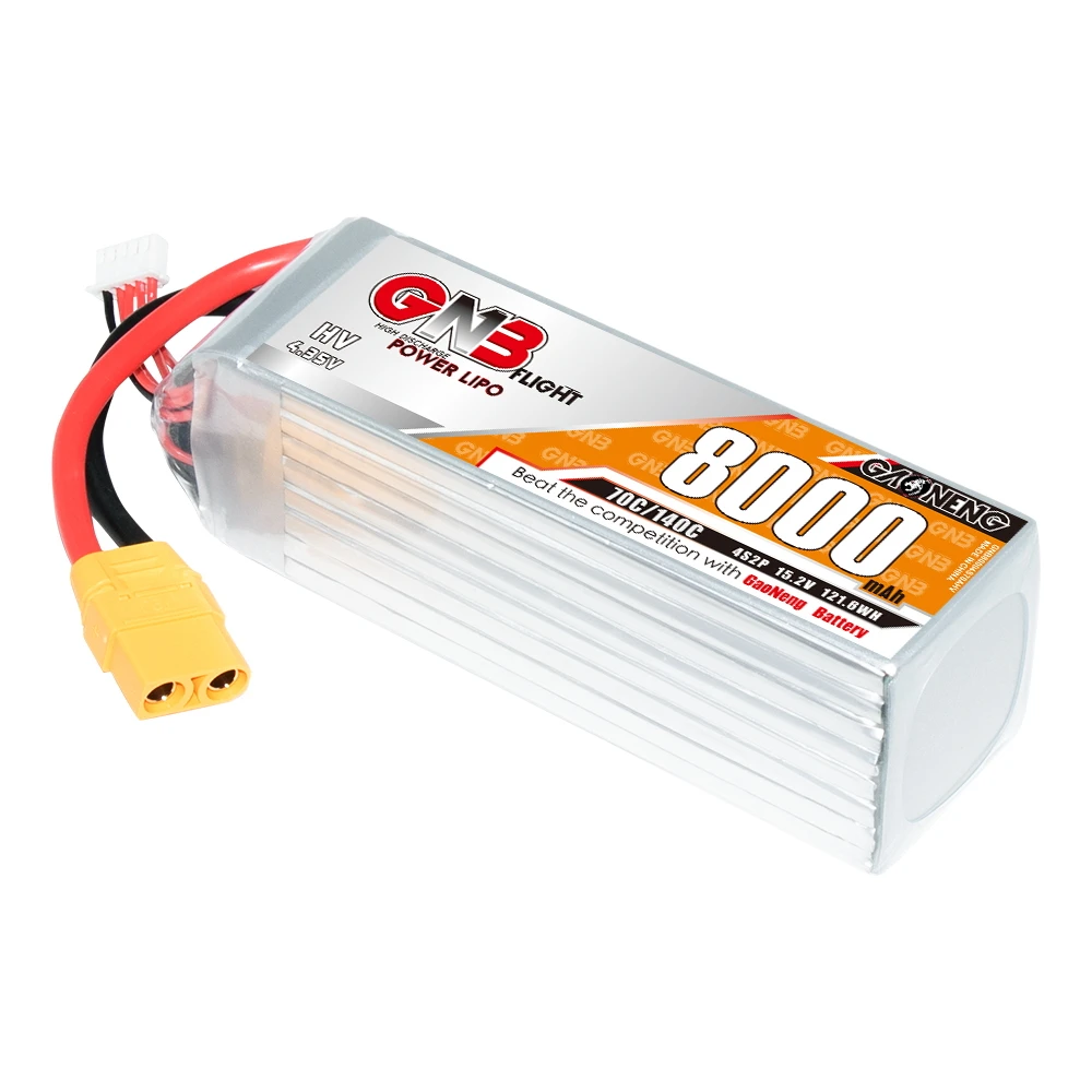 GNB GAONENG LiHV 8000 мАч 4S 15 2 В 70C 140C XT90 RC LiPo батарея для автомобиля FPV Дрон лодка мягкая упаковка