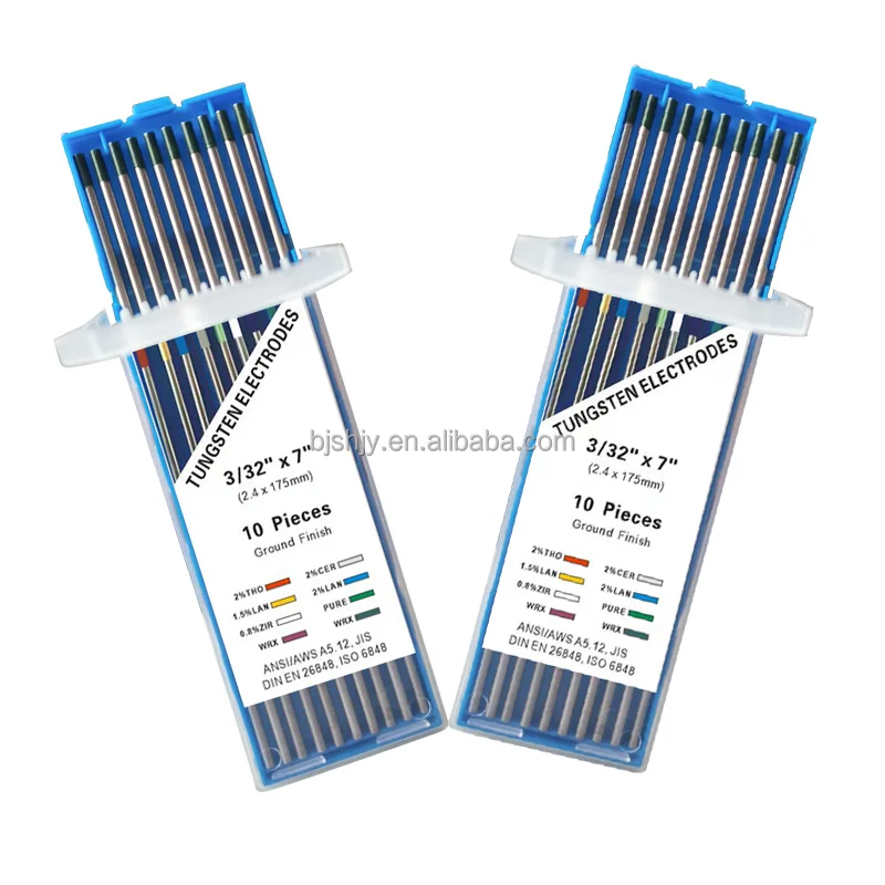 hot sale 3.2mm pure tungsten welding electrodes 2.4x175 tungsten electrode for aluminium
