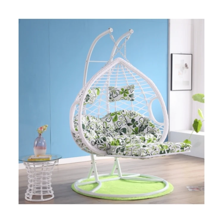 Уличное садовое кресло-качалка для отдыха на балконе, двойное кресло-качалка с толстой педалью