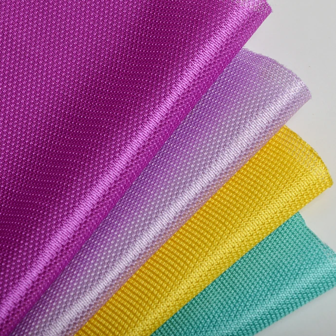 110GSM Светоотражающая поверхность полиэфирная сетчатая ткань для пенал