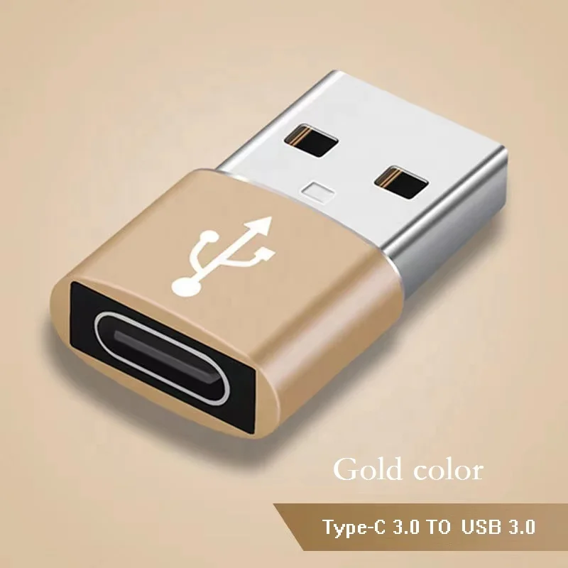 Высококачественный Переходник USB в C из цинкового сплава, 5 Гбит/с, USB3.0 A папа-USB Type C мама