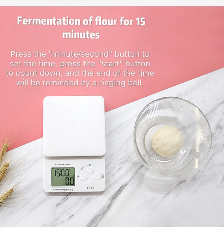 Digital Kitchen Scale with 5KG, Mini Multifunction Digital Scale with Measuring