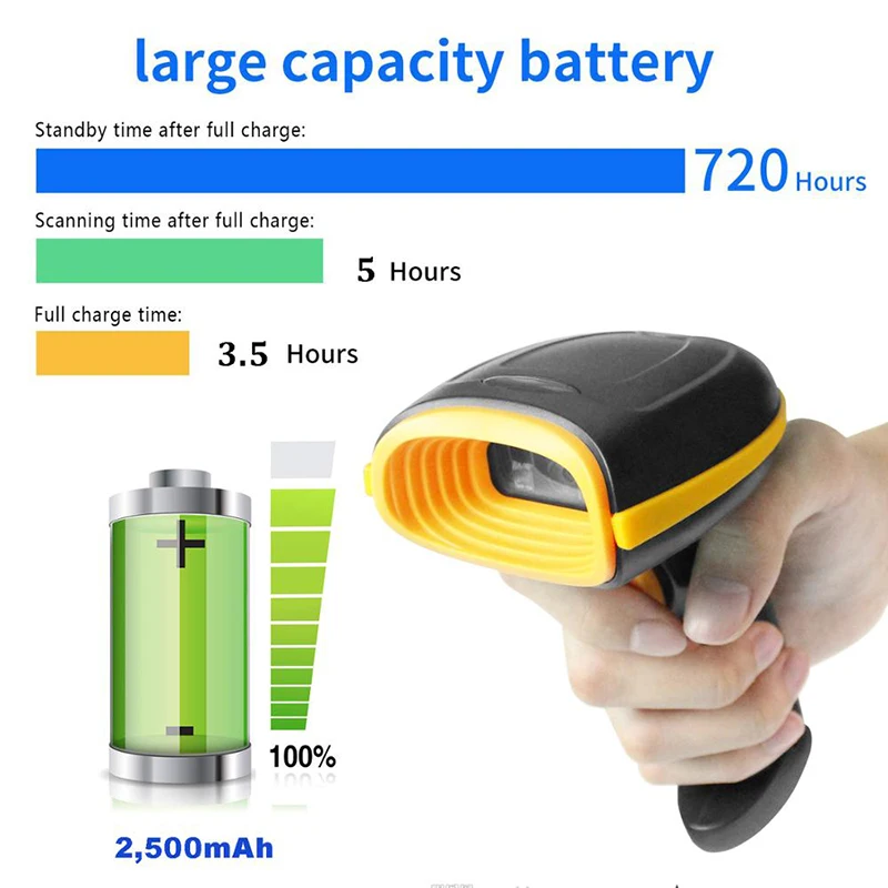 H2 Desktop Printer Scanner 2D Portable Scanner mini Barcode Scanner USB Wired QR Code Mobile