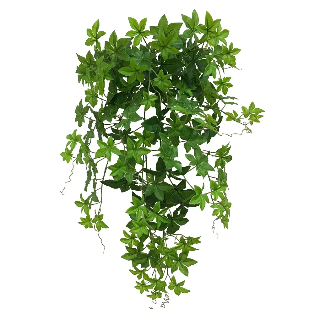Home decoration artificial hanging green plant rattan pachyrhizus leaves ivy simulation green plant for decoration