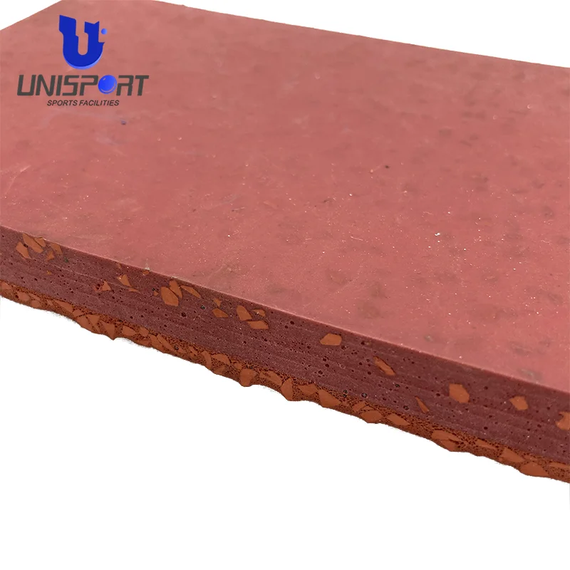 Full PU Running Tracks EPDM Stadium Surface Synthetic Spraycoat Rubber Running Tracks Sandwich System For