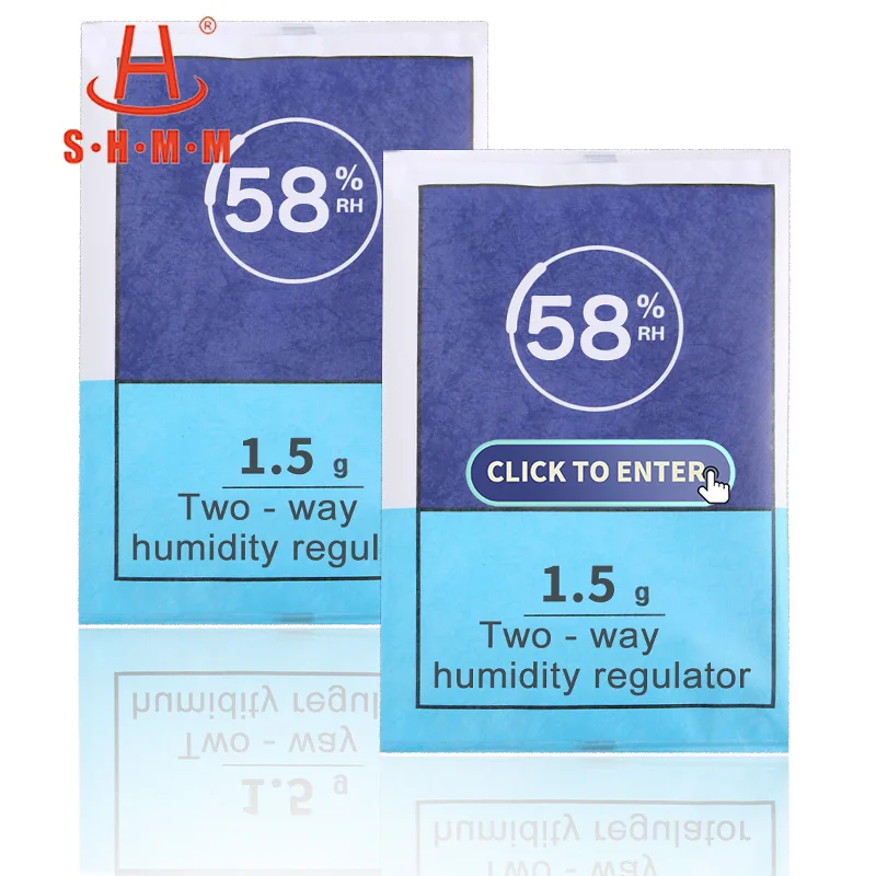 ihumi 58% Dried Flower humidor bag or packs Used Humidity Pack 1.5g 4g 8g 63g