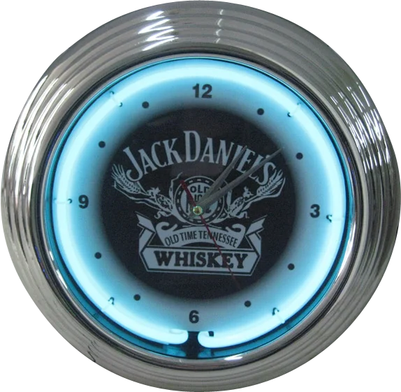 Traditional glass tube tower shape 15 17 19 inches Battery Driver 12V 15 Inches Round faux wall Neon Clock